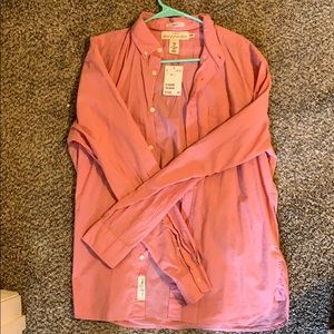 PINK LONG SLEEVE BUTTON UP